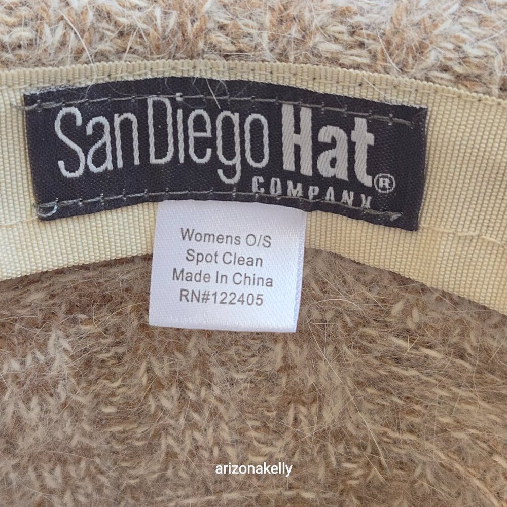 NWT San Diego Hat Co. Fuzzy Angora-blend Bucket Hat Cape Horn Camel - Picture 4 of 15